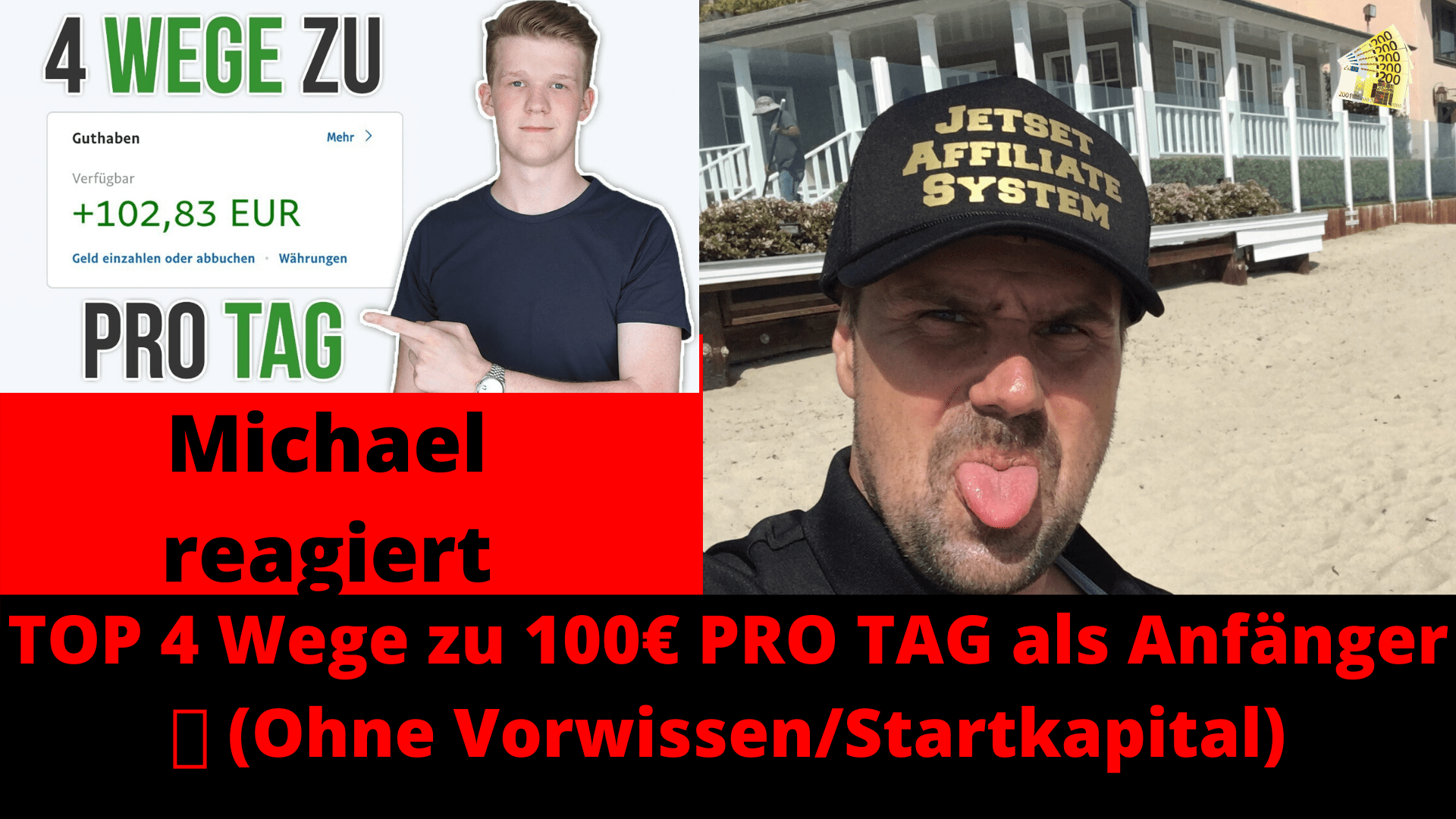 TOP 4 Wege zu 100€ PRO TAG als Anfänger 🚀 (Ohne Vorwissen/Startkapital)