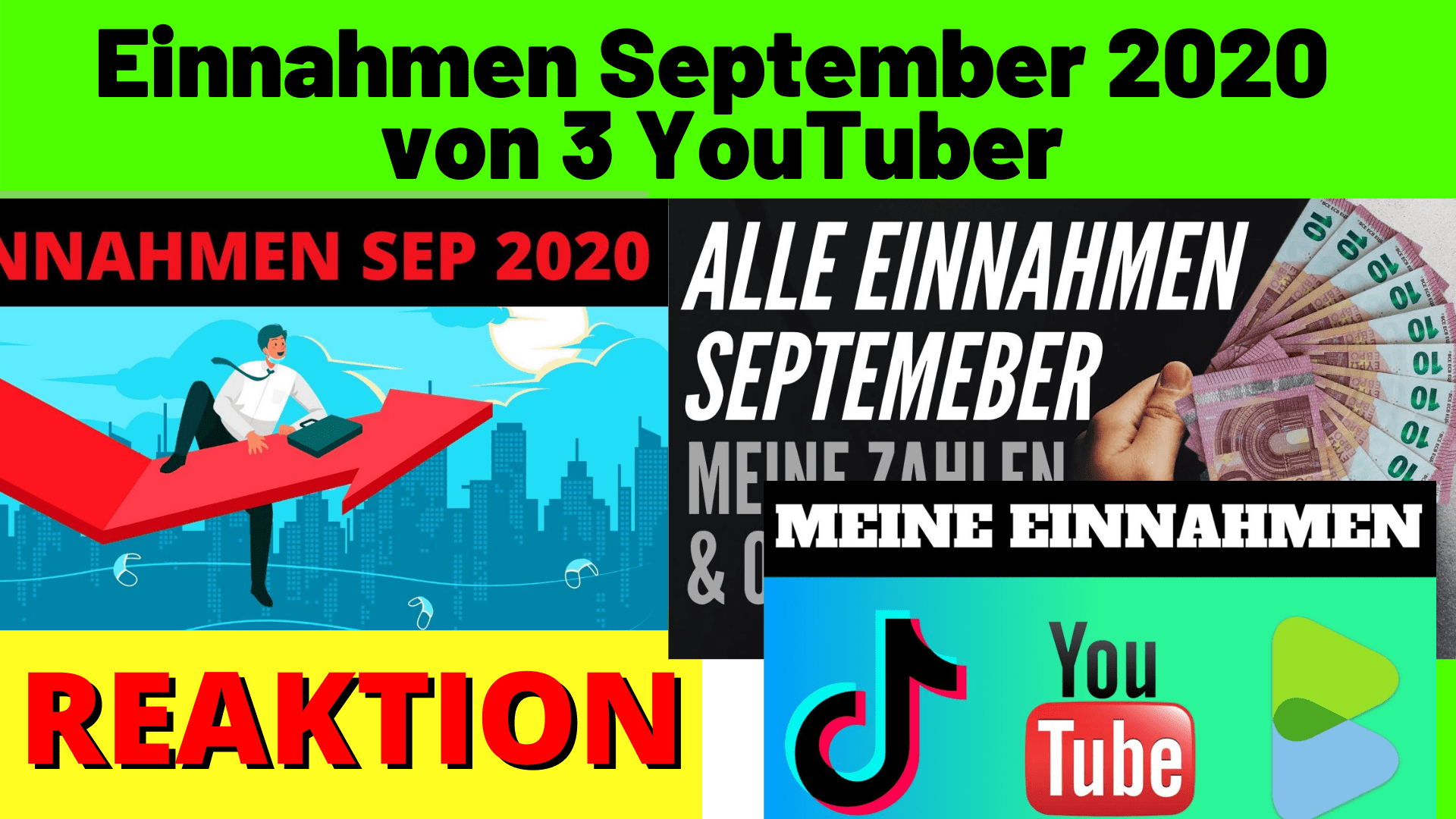 Einnahmen September 2020 - Einnahmen Youtube, Digistore24, TikTok, Dividenden