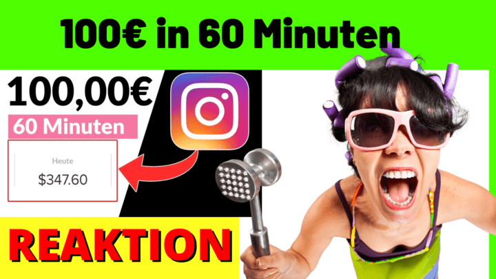 100euro in 60 Minuten mit Instagram Verdienen